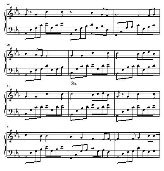 晓之车钢琴曲谱（图3）