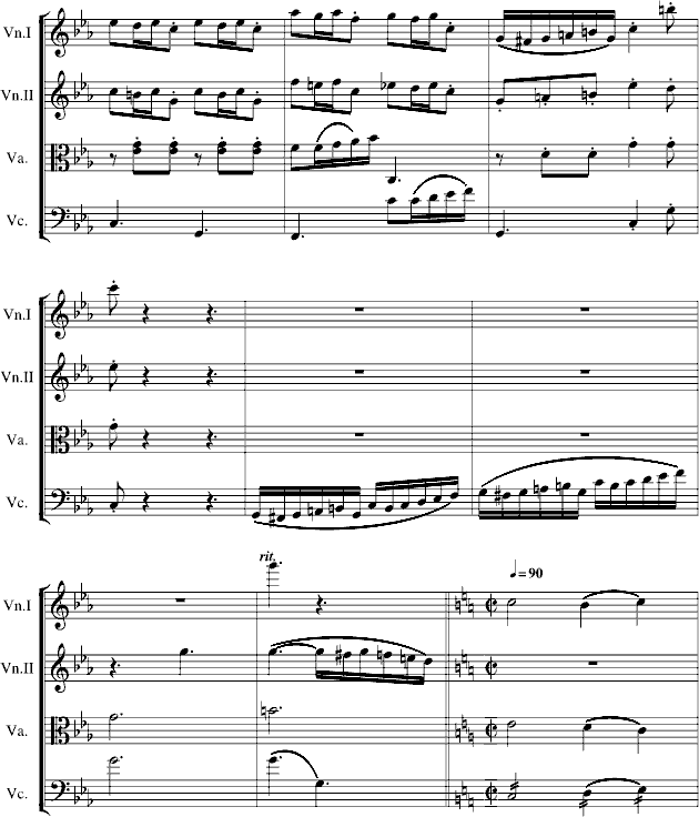 弦乐四虫奏钢琴曲谱（图12）