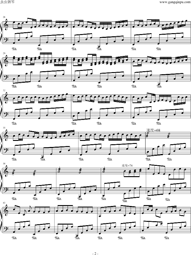 卡农-stvenLi版钢琴曲谱（图2）