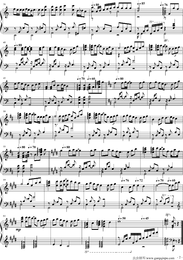 童话-吴寅飞版钢琴曲谱（图2）