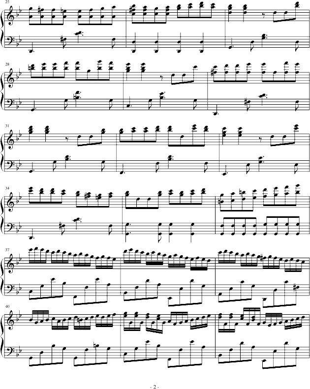 G小调钢琴曲(给0527)钢琴曲谱（图2）