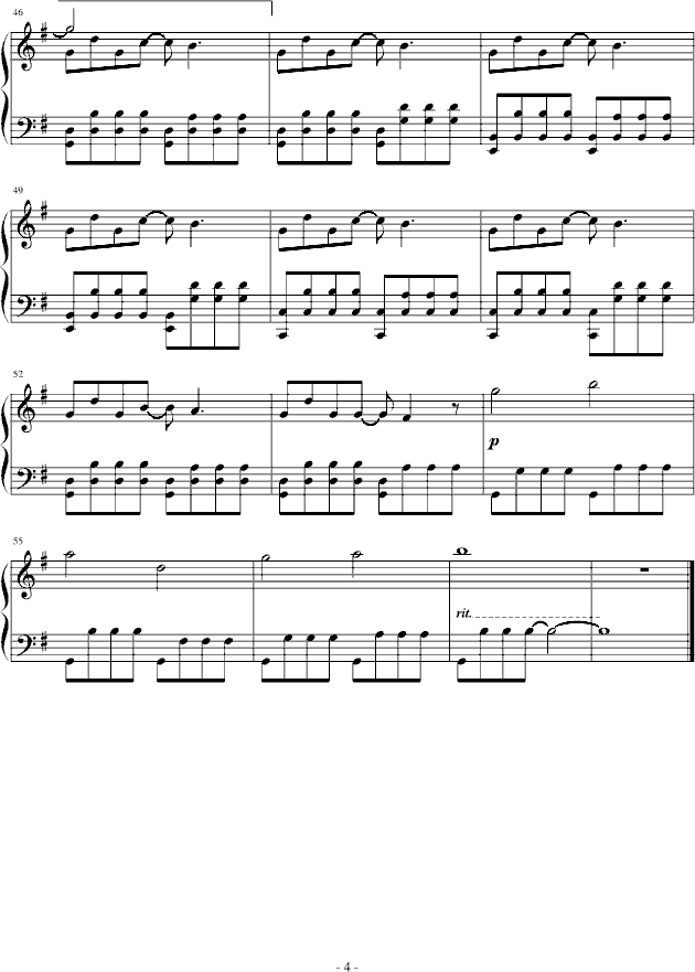 不能说的秘密钢琴曲谱（图4）