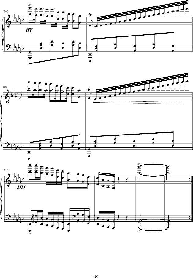 降G大调华丽波兰舞曲钢琴曲谱（图10）