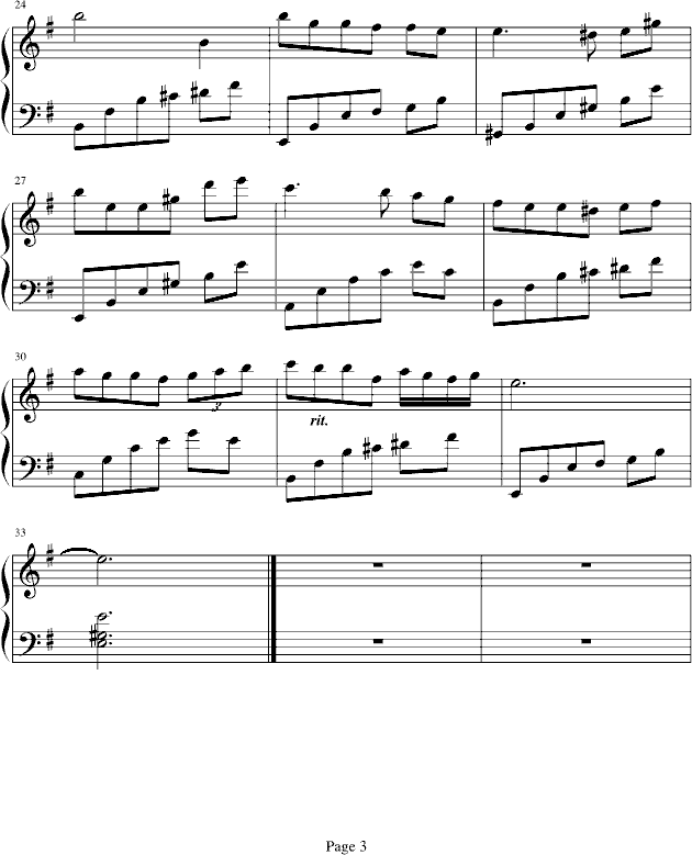 月夜随想钢琴曲谱（图3）