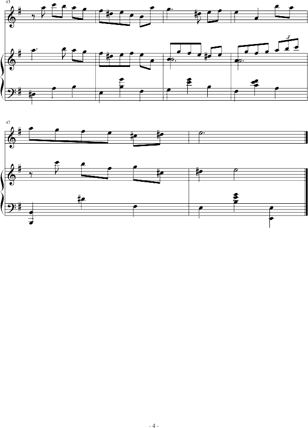 幻想曲第四章(小夜曲)钢琴曲谱（图4）