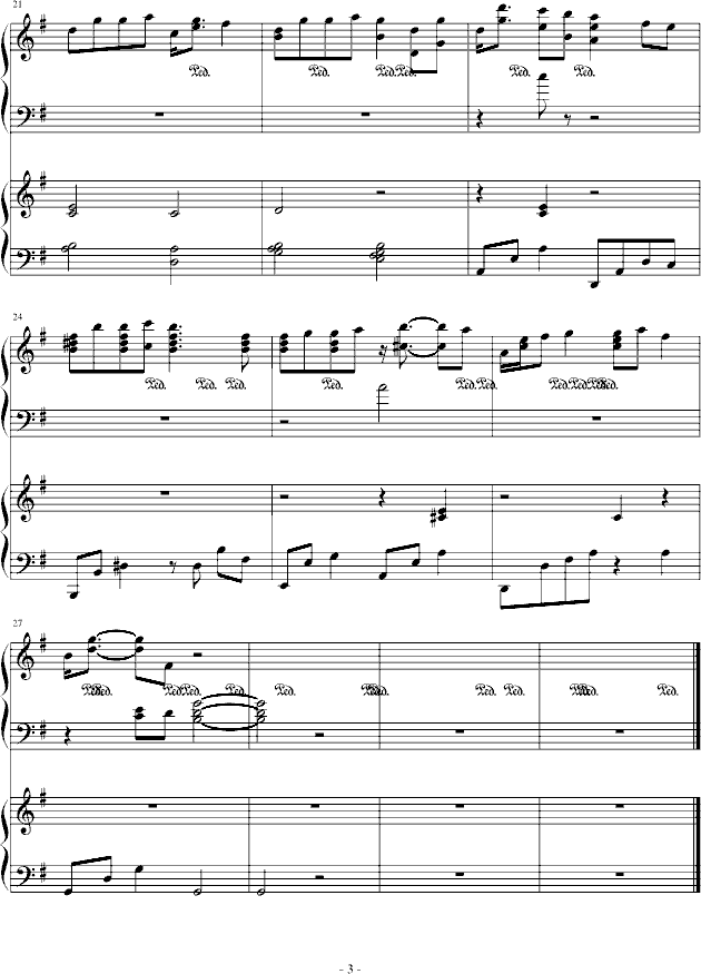 风船钢琴曲谱（图3）