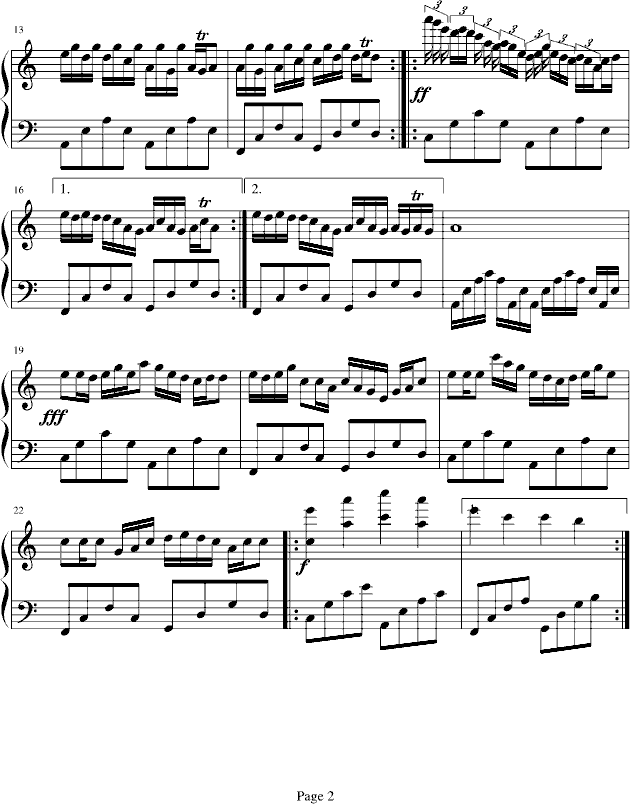 春季之乐曲钢琴曲谱（图2）