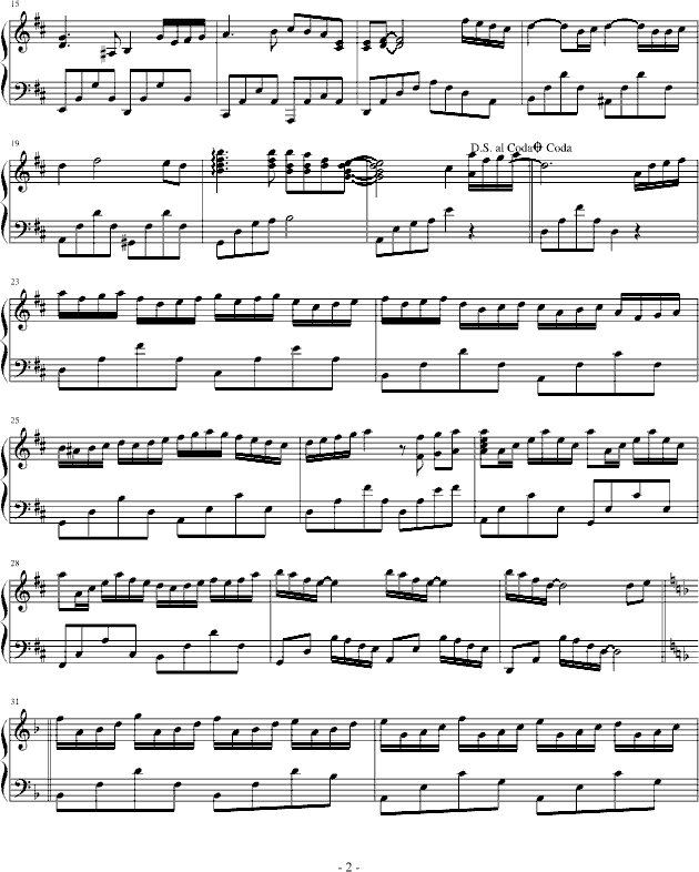 spring钢琴曲谱（图2）