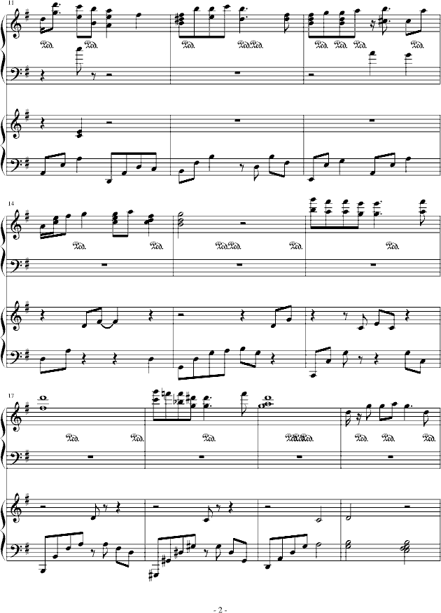 风船钢琴曲谱（图2）