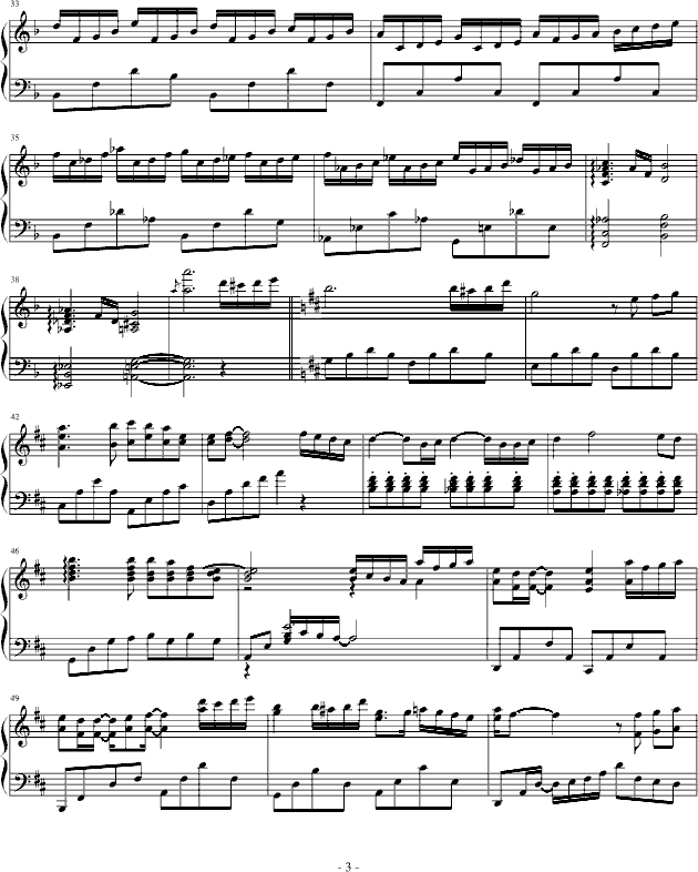 spring钢琴曲谱（图3）