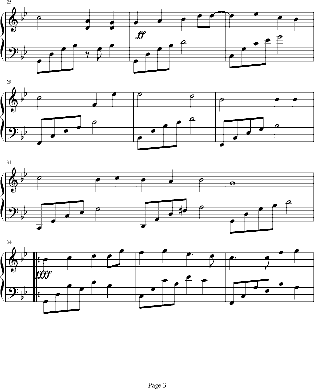 冬季之悲曲钢琴曲谱（图3）