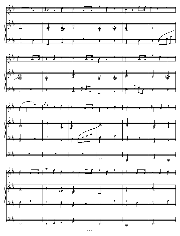生日快乐钢琴曲谱（图2）