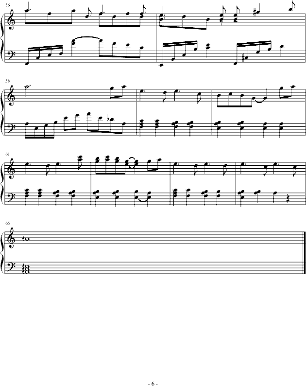 遥望星夜钢琴曲谱（图6）