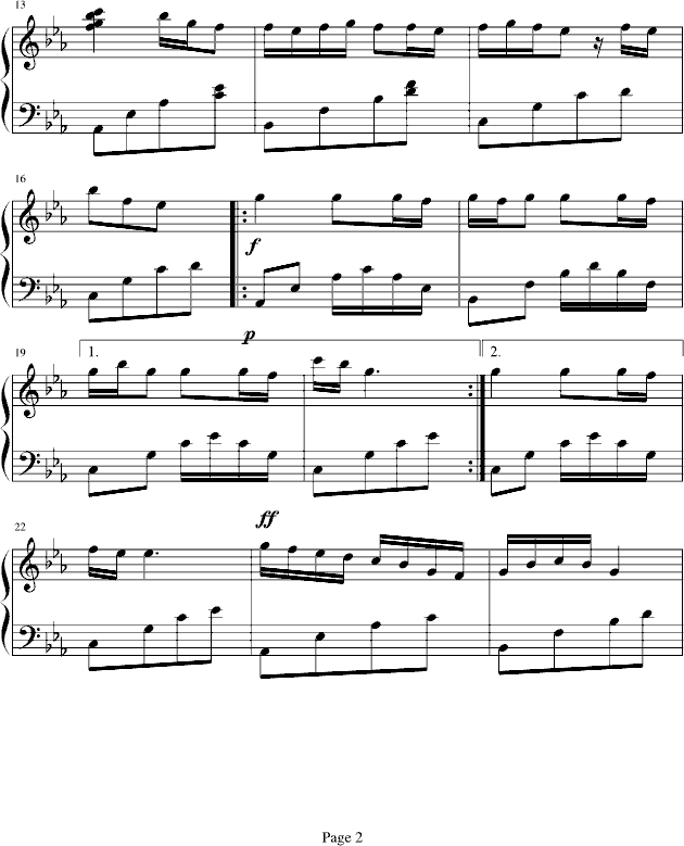 樱花之最钢琴曲谱（图2）