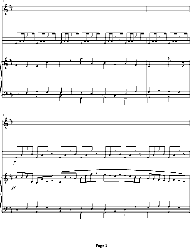 D大调卡农-钢琴华丽版钢琴曲谱（图2）
