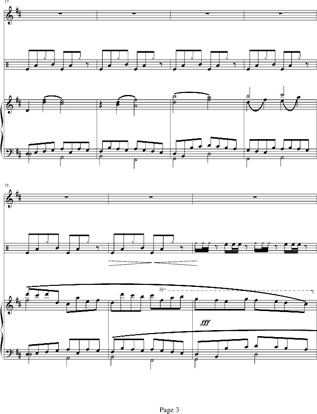 D大调卡农-钢琴华丽版钢琴曲谱（图3）