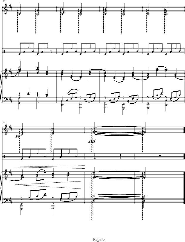 D大调卡农-钢琴华丽版钢琴曲谱（图9）
