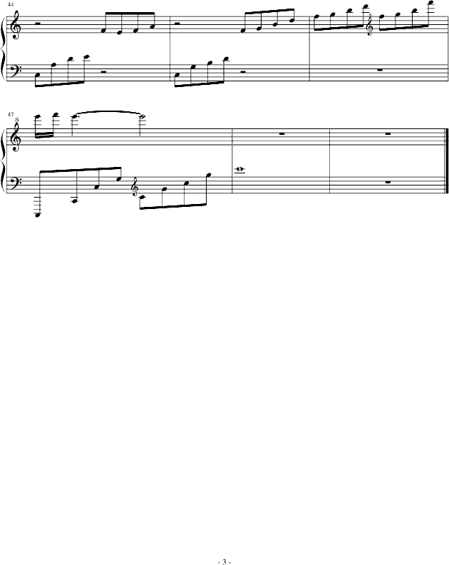 一刻心情钢琴曲谱（图3）