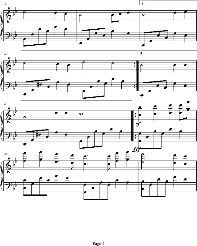 冬季之悲曲钢琴曲谱（图4）