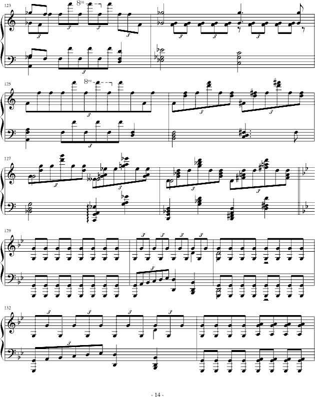 魔王-李斯特改变舒伯特曲钢琴曲谱（图14）