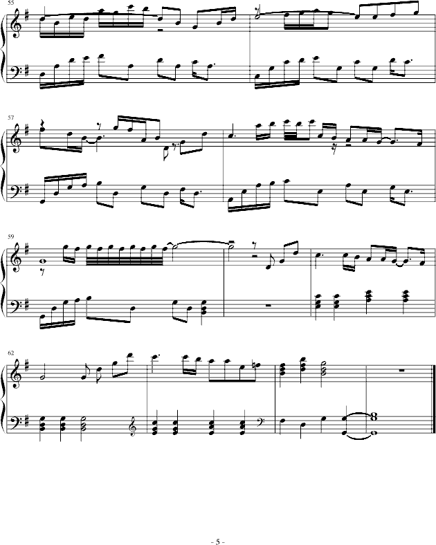 一缕阳光的温暖钢琴曲谱（图5）