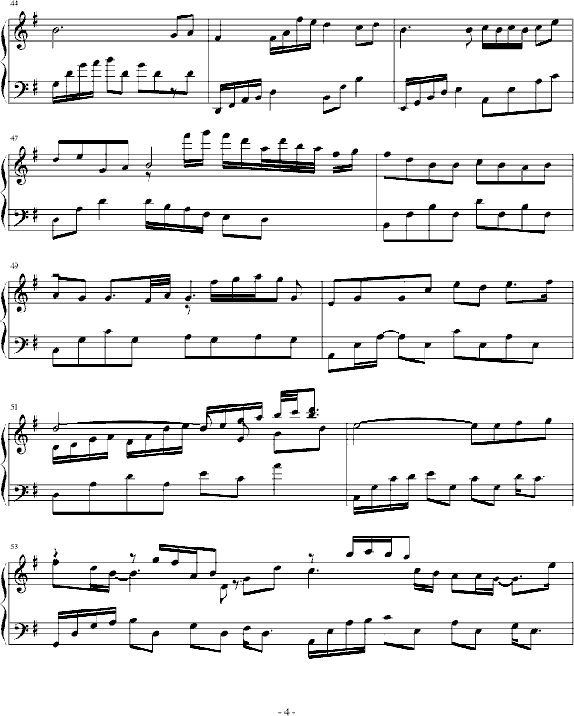 一缕阳光的温暖钢琴曲谱（图4）