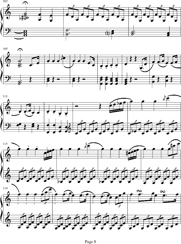 海頓奏鳴曲第一樂章钢琴曲谱（图8）