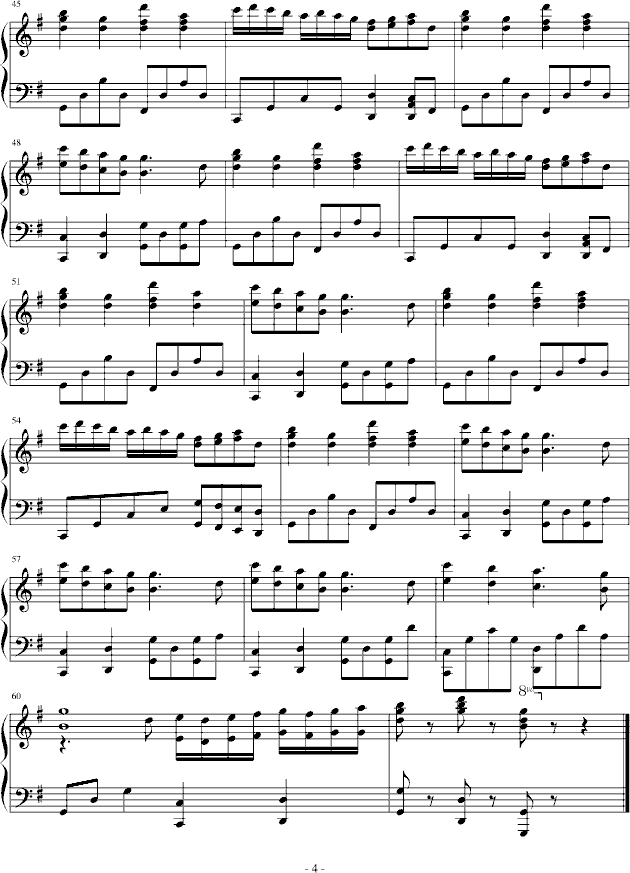 快乐的小猪猪钢琴曲谱（图4）
