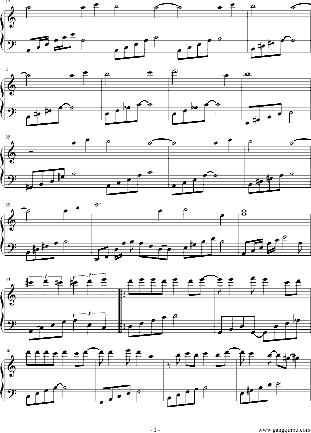 迷迭香钢琴曲谱（图2）