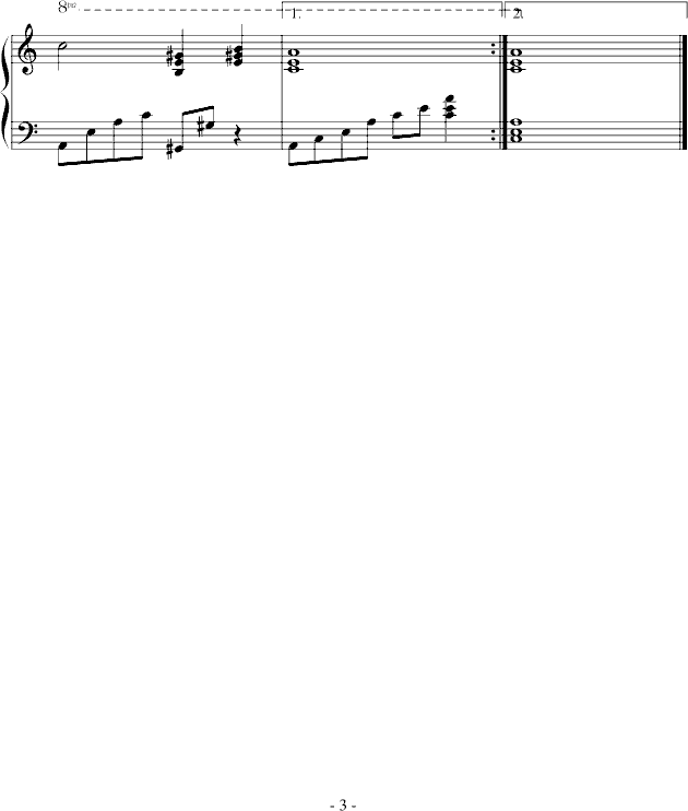 图兰朵—单人弹奏版钢琴曲谱（图3）