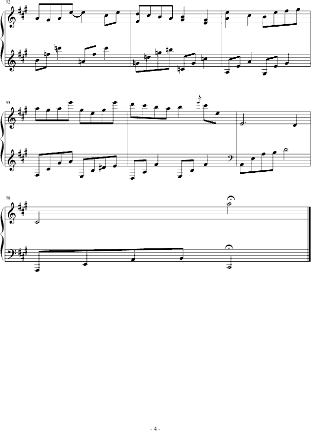 静语钢琴曲谱（图4）