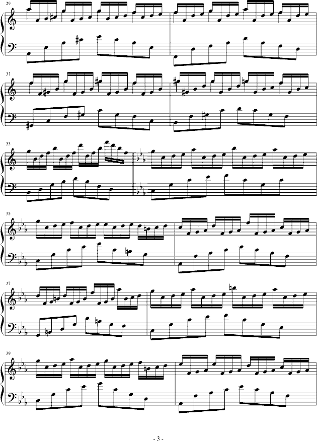 梦中漫游记钢琴曲谱（图3）
