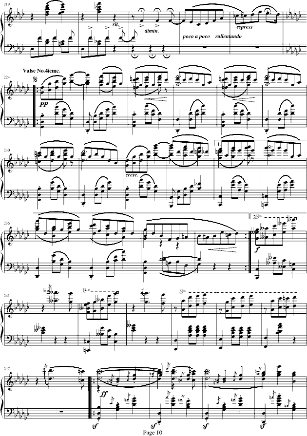 蓝色多瑙河-Schulz-Evler改编钢琴曲谱（图10）