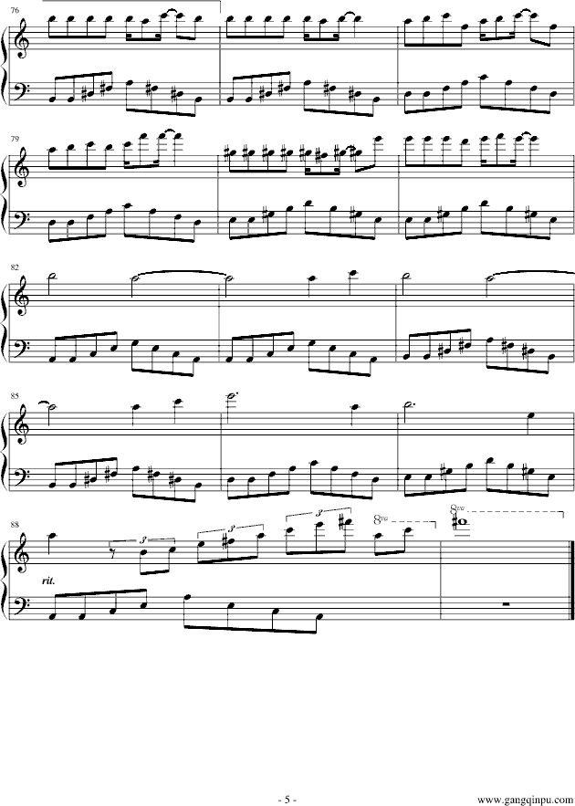 迷迭香钢琴曲谱（图5）
