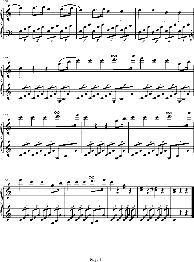 海頓奏鳴曲第一樂章钢琴曲谱（图11）