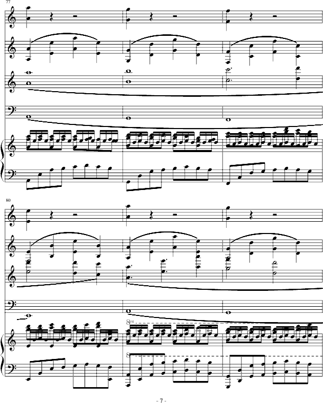 卡农轮唱钢琴曲谱（图7）