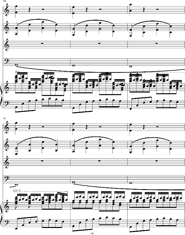 卡农轮唱钢琴曲谱（图9）