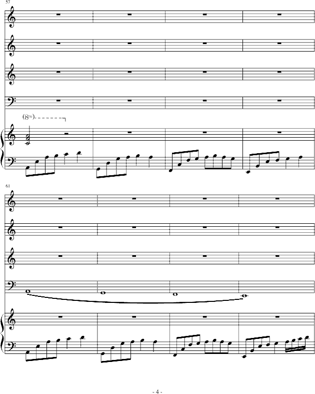 卡农轮唱钢琴曲谱（图4）