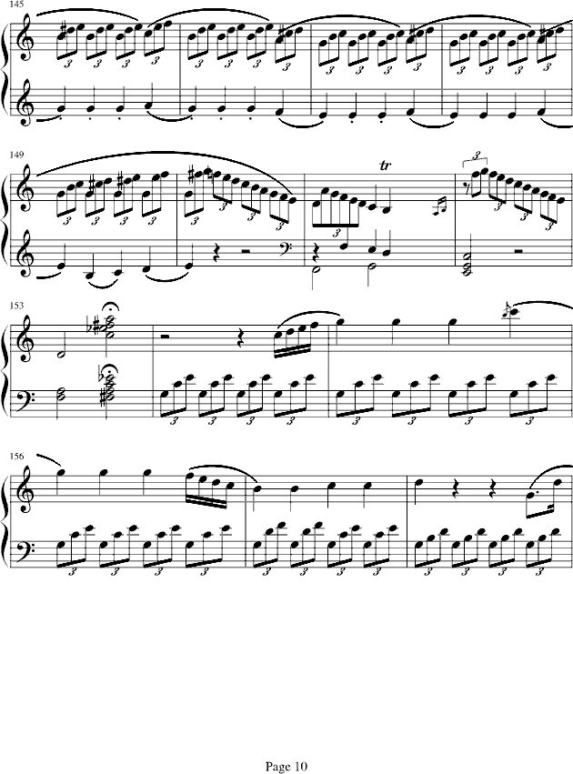 海頓奏鳴曲第一樂章钢琴曲谱（图10）