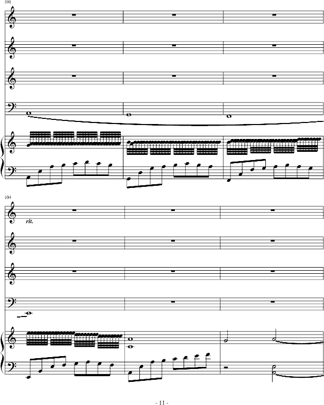 卡农轮唱钢琴曲谱（图11）