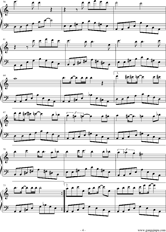 迷迭香钢琴曲谱（图4）