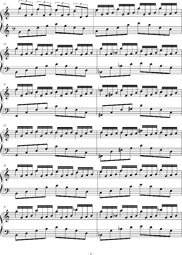 梦中漫游记钢琴曲谱（图2）