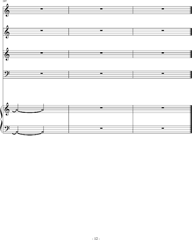 卡农轮唱钢琴曲谱（图12）