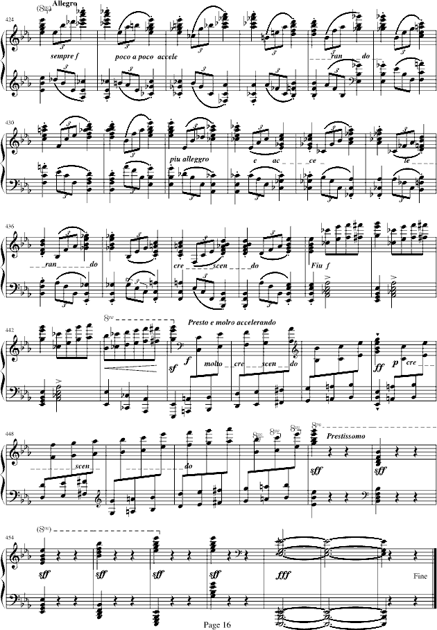 蓝色多瑙河-Schulz-Evler改编钢琴曲谱（图16）
