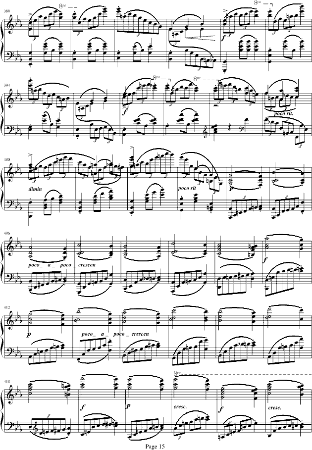 蓝色多瑙河-Schulz-Evler改编钢琴曲谱（图15）