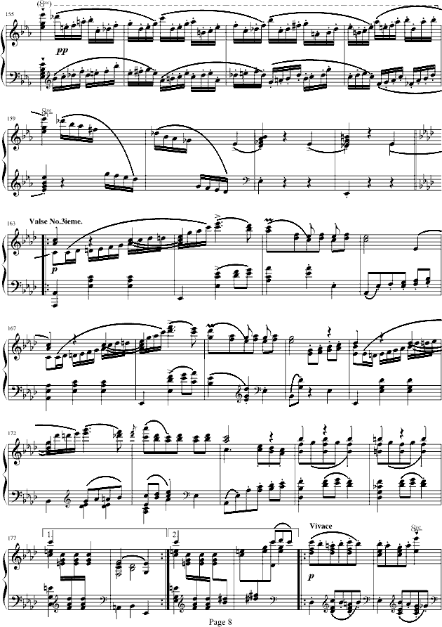 蓝色多瑙河-Schulz-Evler改编钢琴曲谱（图8）