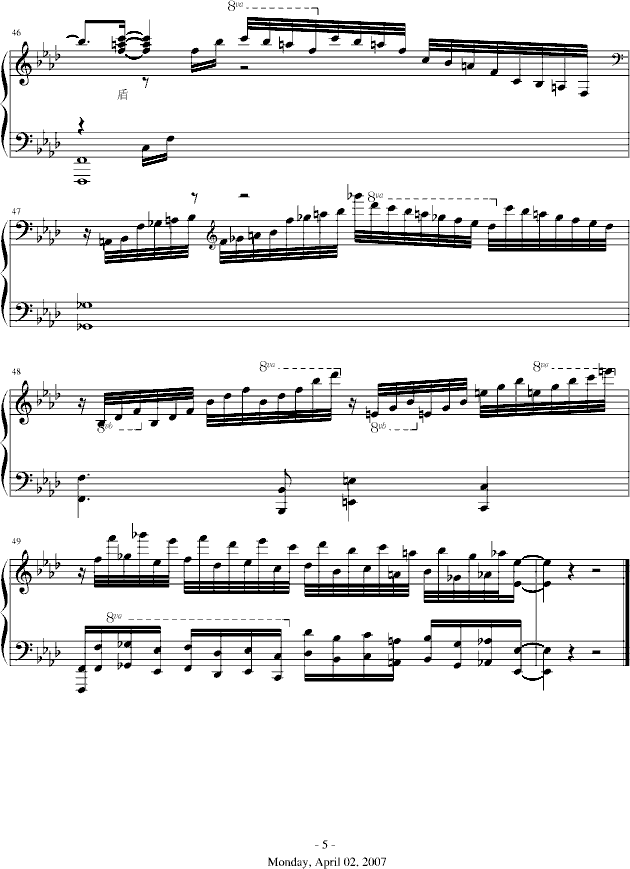 電燈謄-mickeysnow上传版钢琴曲谱（图5）