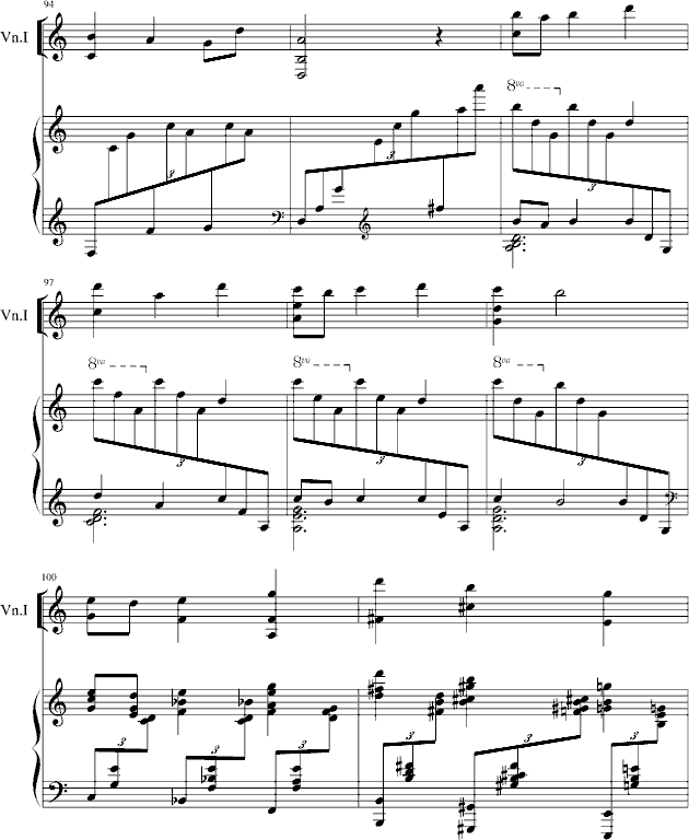小提琴钢琴奏鸣曲钢琴曲谱（图1）