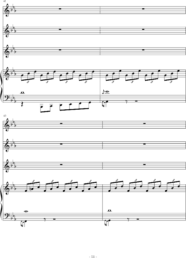 迷失天堂钢琴曲谱（图11）