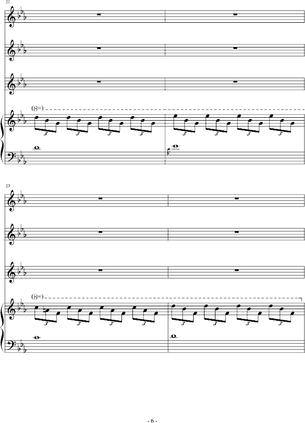 迷失天堂钢琴曲谱（图6）